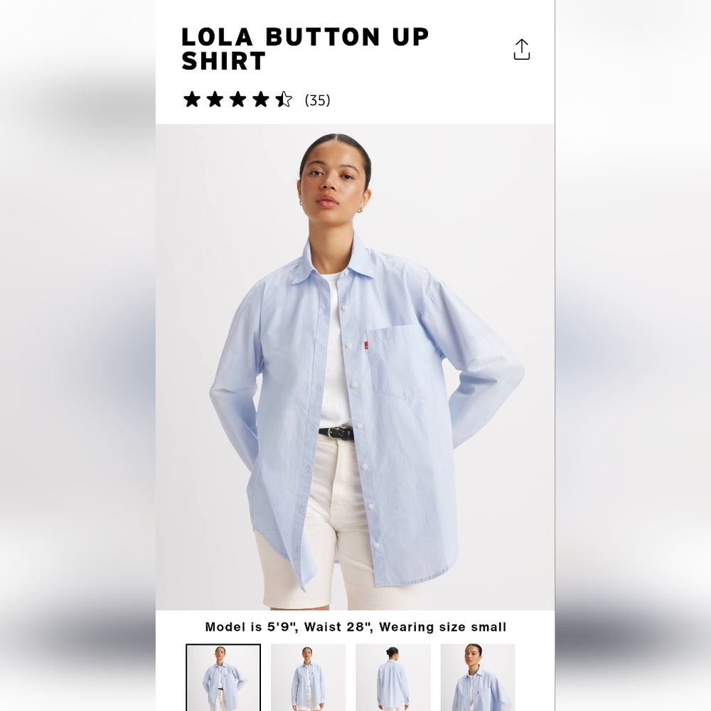 Levi's Light Blue Button Down Shirt